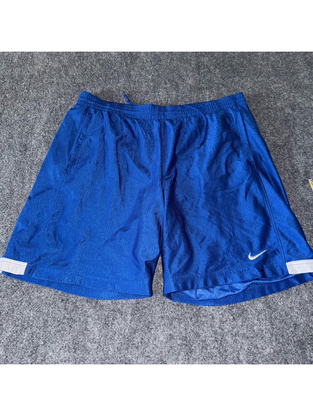 Nike Blue Dazzle Baggy Hoop Shorts Mens XL Vtg y2k 90s Rare